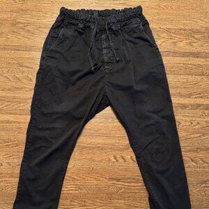 LA HAINE INSIDE US Men Pants - Avant Garde Cotton Linen - Made in Italy Black L